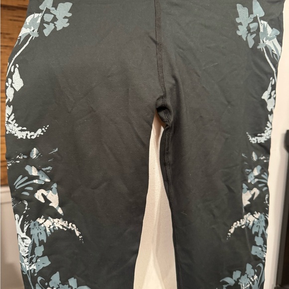 Athleta Black Floral Leggings - Picture 2 of 6